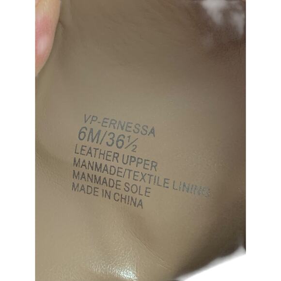 Size 6M Vince Camuto Womens Heeled Booties Truffle Taupe Suede Ernessa - Picture 9 of 13